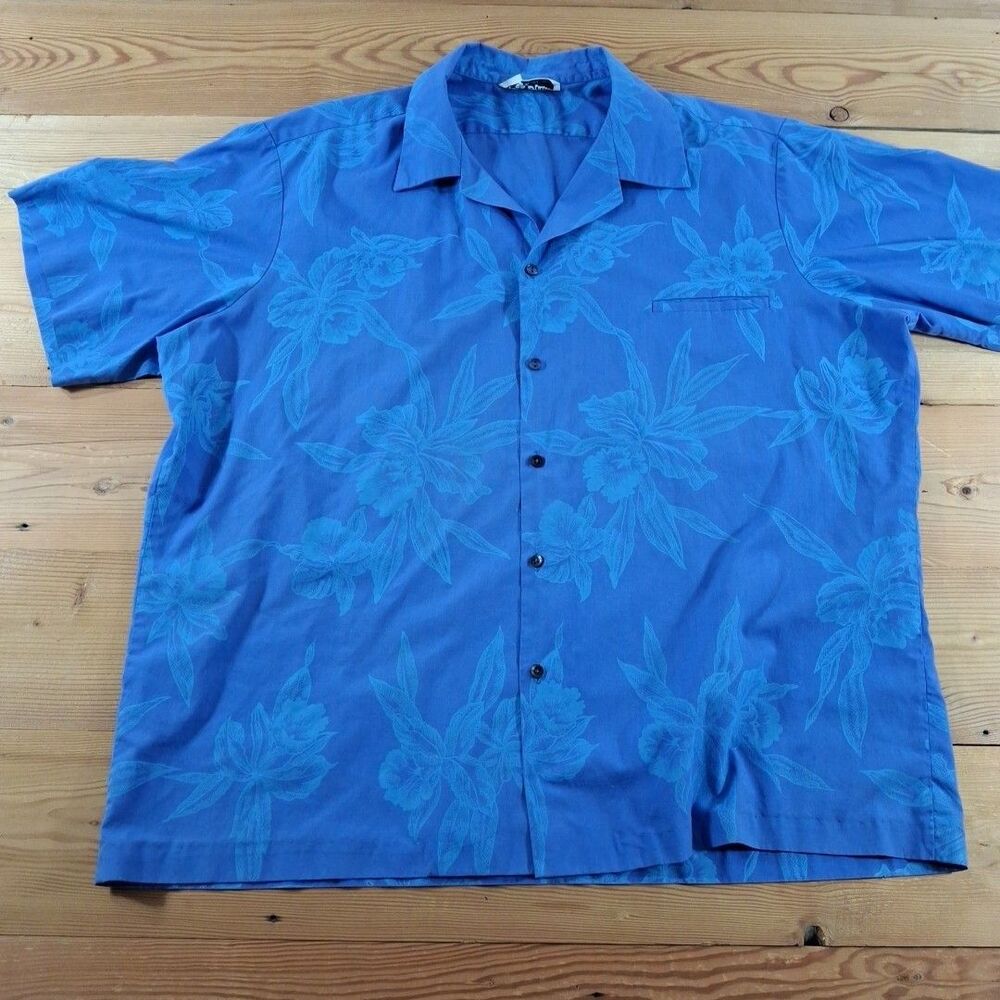 Vintage Hilo Hattie Hawaiian Shirt Made In Usa Xl Mens